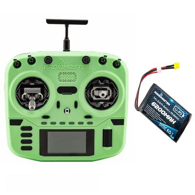 Radiomaster Boxer Crush Radio Controller Transmitter EdgeTX Operating System and ExpressLRS RF System Pre-Installed (ELRS M2 with 6200-Green)