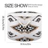 Takiito Tribal Pattern Storage Basket for Organizing, Fabric Collapsible Basket with Cotton Rope Handle for Bathroom Laundry Nursery view 2