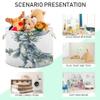 Takiito Bunny Elf Storage Basket for Organizing, Fabric Collapsible Basket with Cotton Rope Handle for Bathroom Laundry Nursery view 4