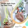 MAGICYOYO K2 Responsive Yoyo for Kids 8-12 , Professional Finger Spin Yoyo for Adualts, Beginners Yo-Yo with 2 Yo yo Gloves, 2 Bags12 Yo yo Strings (Crystal Black Orange + Blue Orange) view 2
