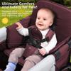 MOMFANN Stroller Wagon for 2 Kids, Baby Wagon Stroller with Adjustable Handle for Infants and Toddlers with Canopy & Organizer, Foldable and Convenient for Storage, Purple view 3