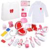 Dentist Play Set for Kids Ages 3-8, 26PCS Realistic Pretend Dental Toy Kit with Teeth Cleaning Tools, Doctor Costume & Learning Guide. STEM Educational Toys, Toddler Medical Kit for Boys & Girls Gifts view 1