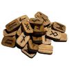 CRAFTERIAN Handcrafted Wooden Rune Set  25 Norse Viking Elder Futhark Runes with Cotton Bag  Divination, Witchcraft, and Meditation Tool view 1