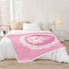 jejeloiu Girls Princess Fleece Throw Blanket Baby 30"x40" Cartoon Castle Pink Bownot Polka Dots Sherpa Blanket Plush Fuzzy for Kids Boys Dreamy Fairy Tale for Bed Couch Chair Living Room Room Decor view 2
