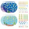 100 Days of School Stickers 40pcs Make Own Ocean Animals Stickers with Cardboard World Under The Sea Fish Tank Scene Sticker for Classroom Activity Party Supplies view 1