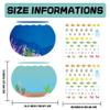 100 Days of School Stickers 40pcs Make Own Ocean Animals Stickers with Cardboard World Under The Sea Fish Tank Scene Sticker for Classroom Activity Party Supplies view 2