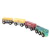 4pcs Wooden Set Railway Accessories Simulation Toy Set for Kids Toddler Over 3 Years Old view 1
