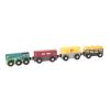4pcs Wooden Set Railway Accessories Simulation Toy Set for Kids Toddler Over 3 Years Old view 3