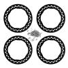 4pcs 1.9 Inch Wheel Outer Beadlock Rings Aluminum Alloy Replacement Wheel Beadlock Rings 1/10 RC Car Axial SCX10 90046 RC Car (Black) view 1