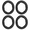 4pcs 1.9 Inch Wheel Outer Beadlock Rings Aluminum Alloy Replacement Wheel Beadlock Rings 1/10 RC Car Axial SCX10 90046 RC Car (Black) view 4