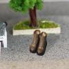 1/12 Scale Ankle Bootie Miniature Action Figures Costume Cosplay,Stylish,Fashion,Casual Retro Work Boots for Female Figures, Khaki view 4