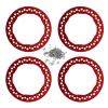 4pcs 1.9 Inch Wheel Outer Beadlock Rings Aluminum Alloy Replacement Wheel Beadlock Rings 1/10 RC Car Axial SCX10 90046 RC Car (Red) view 1