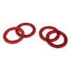 4pcs 1.9 Inch Wheel Outer Beadlock Rings Aluminum Alloy Replacement Wheel Beadlock Rings 1/10 RC Car Axial SCX10 90046 RC Car (Red) view 2