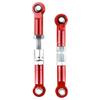 GDOOL 2 Pairs Upgrade Steering Linkage 16431 Adjustable Pull Rod Linkages Arm Tie Rod,Replacement Spare Parts for H16BM H16PL H16DR H14BM 14210 JC14EP HP474 HP141S RC Trucks (Red) view 2