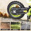 YOXIER 50cc Dirt Bike, 2-Stroke Kid Dirt Bike, Dirt Bikes for Kids 8-14, Off Road Gas Power Mini Pocket Motorcycle with Front Rear Disc Brakes, Mini Dirt Scooter Bike with Max Load 330Lbs Green view 3