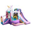 Backyard Kids Inflatable Bounce House with Slide, Bouncy Jump Castle, Indoor and Outdoor Jumping Bouncer, for Ages 3-10, Toddlers and Small Children, with Blower, 11.8' x 9.8' x 6.9', Pink Unicorn view 1