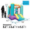Backyard Kids Inflatable Bounce House with Slide, Bouncy Jump Castle, Indoor and Outdoor Jumping Bouncer, for Ages 3-10, Toddlers and Small Children, with Blower, 8.2' x 6.6' x 5.5' view 2