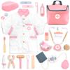 UMU Wooden Doctor Kit for Kids  Doctor & Dentist Play Set for Toddlers with Dr Coat, Stethoscope, Tooth Model & More  Dress Up & Pretend Play  Medical Toy for Girls Ages 3 4 5 6 view 1