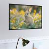 Jigsaw Puzzles for Adults 500 Piece Cute Bunny in A Field of Yellow Flowers Puzzle Birthday Party Gag Gift Home Decor view 2