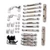 for Feiyu for FY003-5A for WPL for C14 C24 1/16 Metal Upgrade Parts Tie Rods Drive Shafts Shock Absorbers RC Car Parts(Silver) view 2