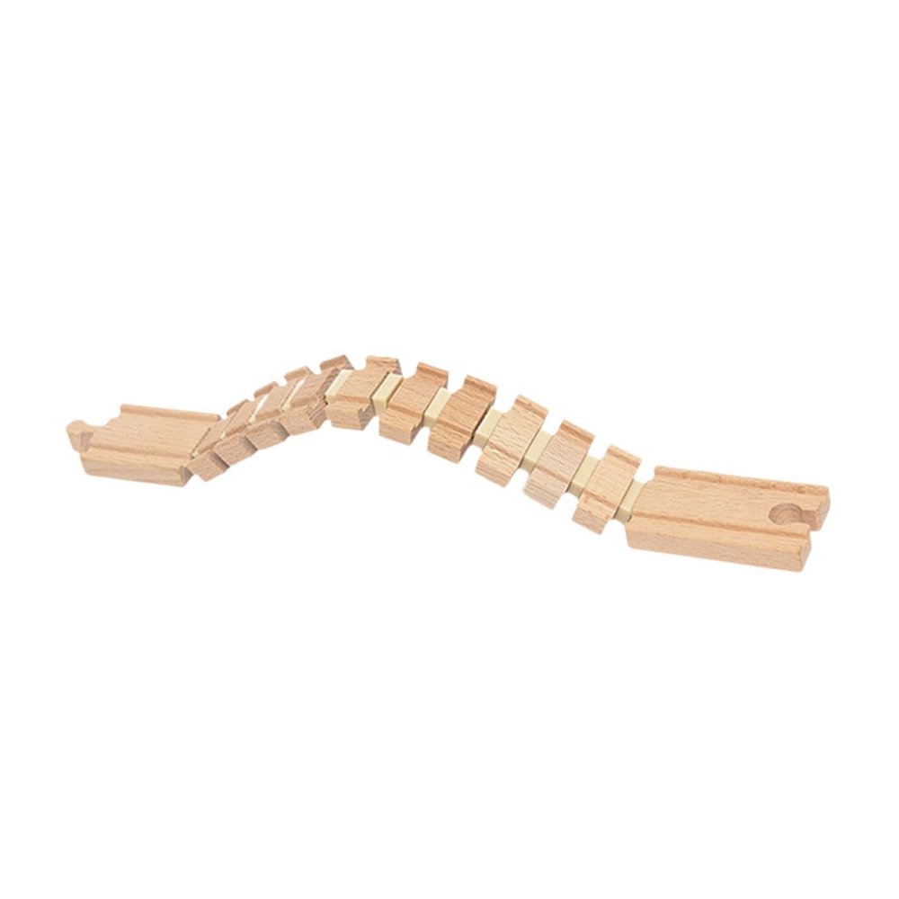DYNWAVE Wooden Train Track Accessories Train Railway Construction Set Hand Eye Coordination Building Railway Accessories for Children, Transformable Track