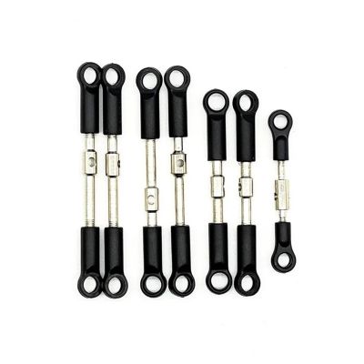 RC Upgrade Parts for Wltoys 144001 144002 144010 124016 124017 124018 124019 Front Rear Tie Rod Linkage Servo Link Rod Set RC Car Spare Parts