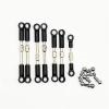 RC Upgrade Parts for Wltoys 144001 144002 144010 124016 124017 124018 124019 Front Rear Tie Rod Linkage Servo Link Rod Set RC Car Spare Parts view 2