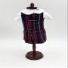 18 inch Doll Outfit-School Plaid Jumper Include Blouse and Hair Accessory/Add on Option: Sock and Shoe (Doll is not Included) (Zip Jumper,Sock,Shiny Black Shoe, Plaid 36) view 2