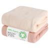 100% Organic Cotton Muslin Baby Fitted Crib Sheets 2 Pack 52x28 Inches Cream&Muted Pink, Ultra Breathable and Soft Sheet Fits Standard Crib Mattress Sheet Neutral Toddler Bedding for Baby Boys Girls view 1