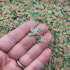 Small Red and Green Christmas Gift Polymer Clay Sprinkles, Fake Fimo Slice Mix for Crafts, Decoden and Funfetti Jimmies - Non Edible (15 gram bag) view 1