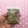 Small Red and Green Christmas Gift Polymer Clay Sprinkles, Fake Fimo Slice Mix for Crafts, Decoden and Funfetti Jimmies - Non Edible (15 gram bag) view 3