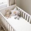 100% Organic Cotton Muslin Baby Fitted Crib Sheets 52x28 Inches 2 Pack White, Ultra Breathable and Soft Sheet Fits All Standard Crib Mattress Sheet Neutral Toddler Bedding for Baby Boys Girls view 3