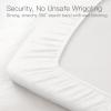 100% Organic Cotton Muslin Baby Fitted Crib Sheets 52x28 Inches 2 Pack White, Ultra Breathable and Soft Sheet Fits All Standard Crib Mattress Sheet Neutral Toddler Bedding for Baby Boys Girls view 4