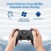 HKOORLAMULS 2.4G Wireless Dual Gamepad with 9 Color Variants - Compatible with PC, Android TV, and Windows Systems (BLUE) view 4