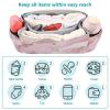 Bulletgxll Gold Marble Baby Stroller Organizer Universal Stroller Caddy Accessories Bag with Cup Holder and Detachable Shoulder Strap view 4