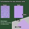 100 Count Pale Purple Card Sleeves for Trading Cards, Perfect Fit Shiny Card Sleeves, Holographic Card Sleeve Fit for Magic, Photo Card, Sports Cards (66x91mm) Waterproof, dustproof and Sturdy view 3