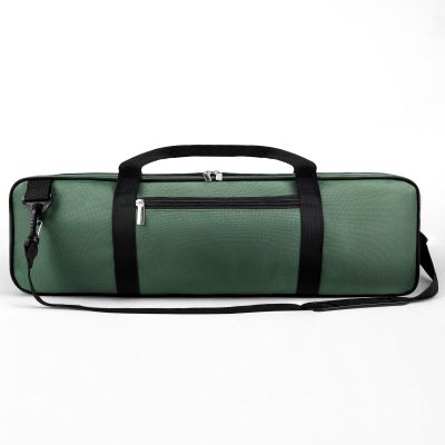 LEAP Chess Bag Only for Chess Sets Convenient Carrying Bag with Four Store Part for Roll-up Chess Board Chess Pieces Chess Clock, Carry Case of Chess Sets for Traveling or Camping Green