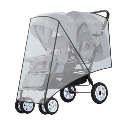 1Pc Double Strollers Rain Sleeve Windproof Protective Case for Twin Baby Prams Left Right/Front Rear