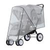 1Pc Double Strollers Rain Sleeve Windproof Protective Case for Twin Baby Prams Left Right/Front Rear view 1