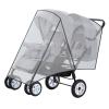 1Pc Double Strollers Rain Sleeve Windproof Protective Case for Twin Baby Prams Left Right/Front Rear view 3