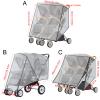 1Pc Double Strollers Rain Sleeve Windproof Protective Case for Twin Baby Prams Left Right/Front Rear view 4