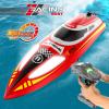 Authticar RC Boat, 2.4GHZ 30km/h RC Speed Boat with 390 Motor, Water Cooling System, Low Power Reminder, Auto Self-Righting, Off Water Sensing Water Play Toy Gift for s s view 2