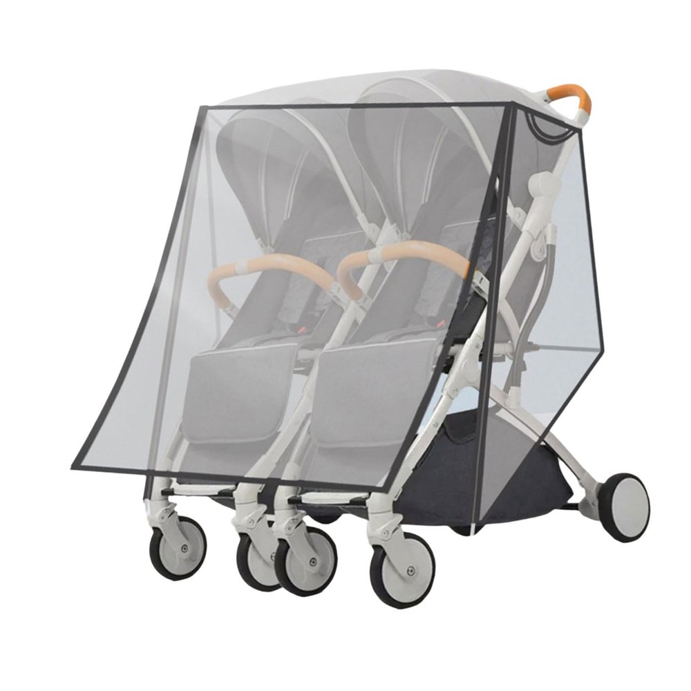 1Pc Double Strollers Rain Sleeve Windproof Protective Case for Twin Baby Prams Left Right/Front Rear