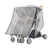 1Pc Double Strollers Rain Sleeve Windproof Protective Case for Twin Baby Prams Left Right/Front Rear view 1