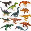 12 Dinosaur Figurines for Kids, Plastic Animal Toys Tiny Portable Dinosaur Figures Playset Montessori Toy Educational Game for Homeschool Preschool Toddler Kids view 1