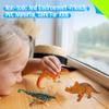 12 Dinosaur Figurines for Kids, Plastic Animal Toys Tiny Portable Dinosaur Figures Playset Montessori Toy Educational Game for Homeschool Preschool Toddler Kids view 3