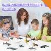 12 Marine Animal Figurines for Kids, Plastic Animal Toys Tiny Portable Sea Creature Figures Playset Montessori Toy Educational Game for Homeschool Preschool Toddler Kids view 4