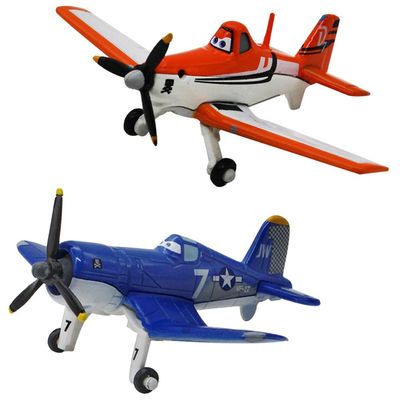 2 Pack Planes No.7 Dusty and Skipper Metal Diecast Plane Model Toy, Best Gift for Kids and Collectors (Dusty and Skipper)