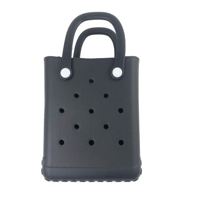 BIUHFN Unisex Kids Handbag Waterproof EVA Soft Lightweight Purse Fashion Cute Birthday Gift Water Beach Bag Black