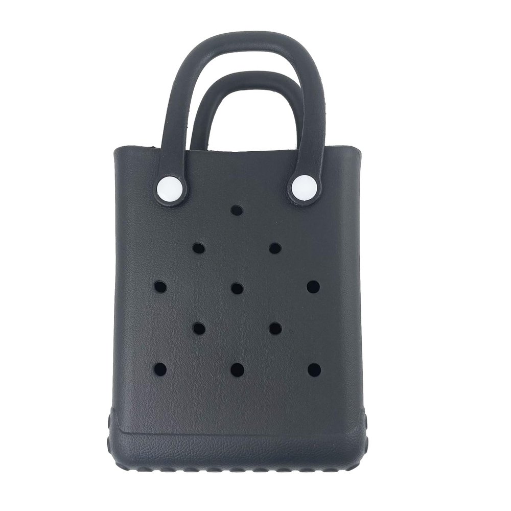 BIUHFN Unisex Kids Handbag Waterproof EVA Soft Lightweight Purse Fashion Cute Birthday Gift Water Beach Bag Black